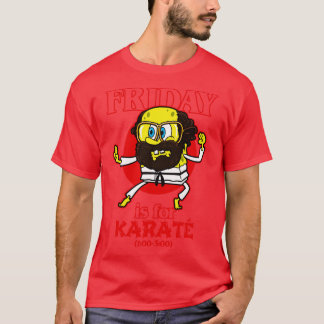 Camiseta Divertido viernes Karate 80s Tv toon Character Cit