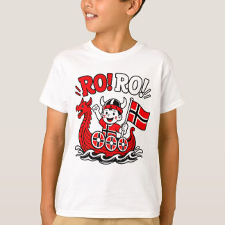 Camiseta Divertido vikingo noruego, adorable niño noruego d