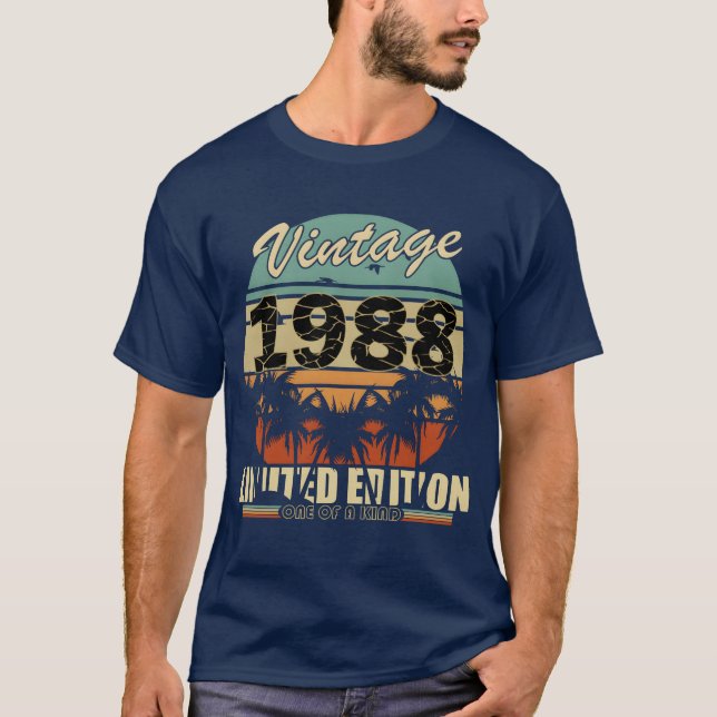 Camiseta Divertido vintage 1988 (Anverso)