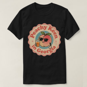 Camiseta Divertido vintage Peachy Keen en Georgia Peach