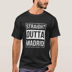 Camiseta Divertido Vintage Straight fuera de Madrid España