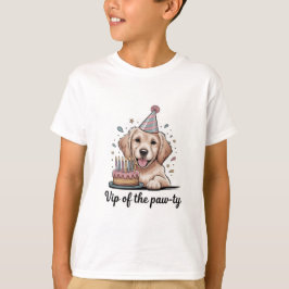 Camiseta Divertido "VIP de la Fiesta de las Patas" Cumpleañ
