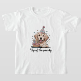 Camiseta Divertido "VIP de la Fiesta de las Patas" Cumpleañ