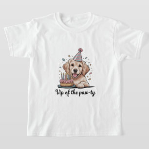 Camiseta Divertido "VIP de la Fiesta de las Patas" Cumpleañ