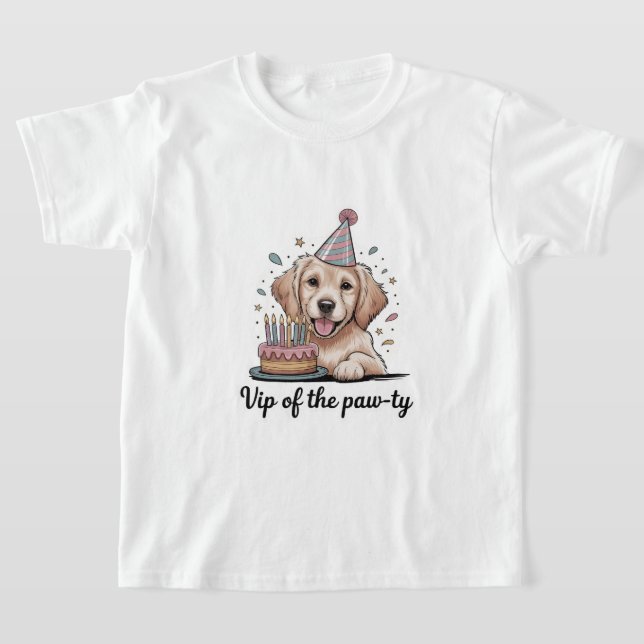 Camiseta Divertido "VIP de la Fiesta de las Patas" Cumpleañ (Distribución)
