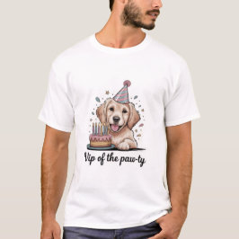 Camiseta Divertido "VIP de la Fiesta de las Patas" Cumpleañ
