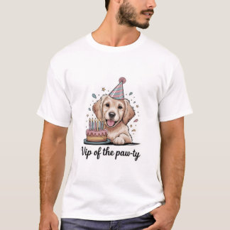 Camiseta Divertido "VIP de la Fiesta de las Patas" Cumpleañ