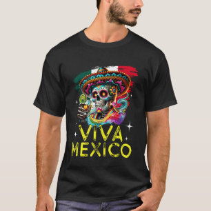 Camiseta Divertido Viva México Cabrones Día de la Independe