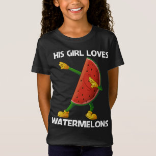 Camiseta Divertido Watermelon Art Para Chicas Niños Melon F