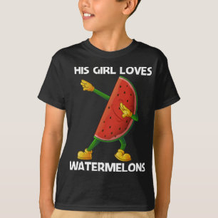 Camiseta Divertido Watermelon Art Para Chicas Niños Melon F