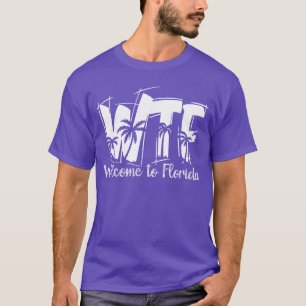 Camiseta Divertido WTF Bienvenido a la playa del océano de