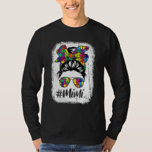 Camiseta Divertido y confuso Bun Mimi Autismo Rompe los áni