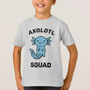 Camiseta Divertido y lindo escuadrón de Ajolotes rosa perso