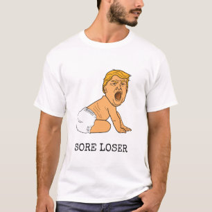 Camiseta Divertido y lloroso Donald Trump perdió