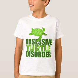 Camiseta Divertido y obsesivo trastorno de tortuga para niñ