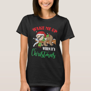 Camiseta Divertido y perezoso sueño navideño