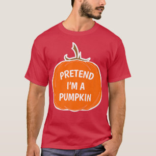 Camiseta Divertido y simple pretender que soy un Halloween 