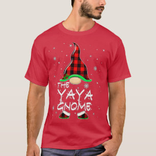 Camiseta Divertido Yaya Gnome Red Buffalo Navidades P