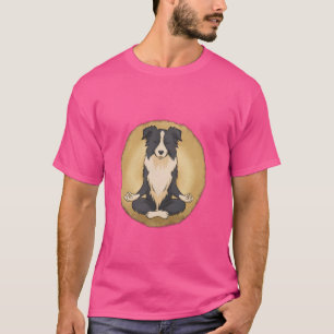 Camiseta Divertido Yoga Dog Border Collie T-Shirt