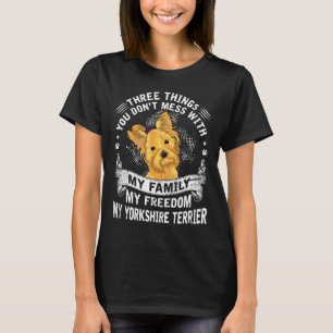 Camiseta Divertido Yorkshire Terrier Tres Cosas Que No Se M