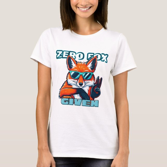 Camiseta Divertido "Zorro Cero" (Anverso)