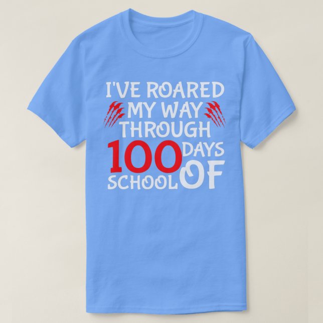 Camiseta Divertidos 100 Días De Cita Escolar Ix27ve Rocaron (Diseño del anverso)