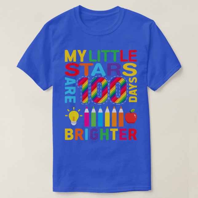 Camiseta Divertidos 100 días de citas escolares Mis pequeña (Diseño del anverso)