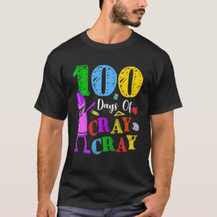 Camiseta Divertidos 100 Días De Colegios Pateando Niños Chi
