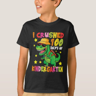 Camiseta Divertidos 100 días de dinosaurio infantil 100 día