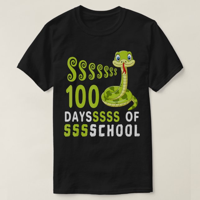 Camiseta Divertidos 100 días de escuela de profesores de se (Diseño del anverso)