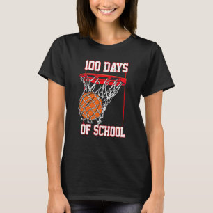 Camiseta Divertidos 100 Días Del Profesor De Básquetbol Esc
