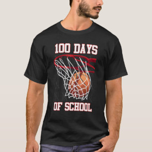 Camiseta Divertidos 100 Días Del Profesor De Básquetbol Esc