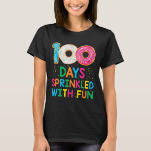 Camiseta Divertidos 100 días salpicados con divertidas clas