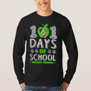 Camiseta Divertidos 101 días de clases de perro dálmata 100