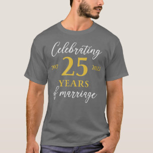 Camiseta Divertidos 25 años de matrimonio 1997 25ª Boda Ann