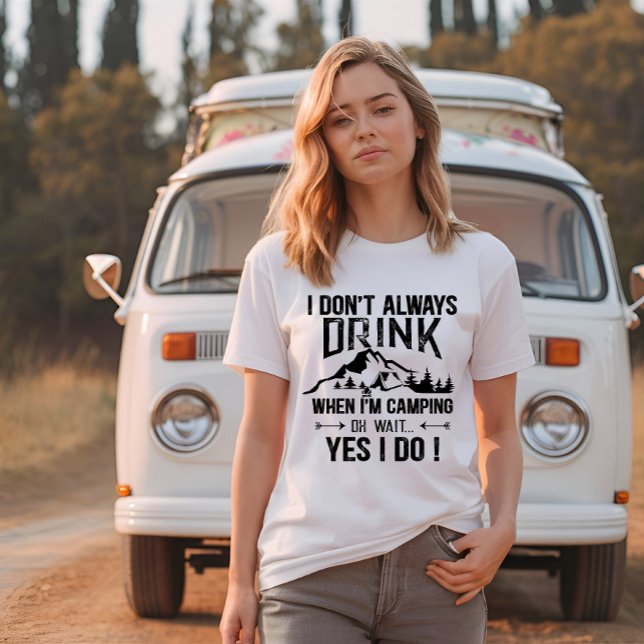 Camiseta Divertidos acampados y declaraciones sobre el cons (Subido por el creador)