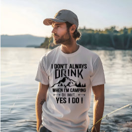 Camiseta Divertidos acampados y declaraciones sobre el cons