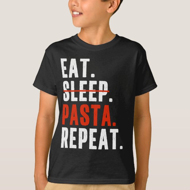 Camiseta Divertidos amantes de la pasta italiana (Anverso)