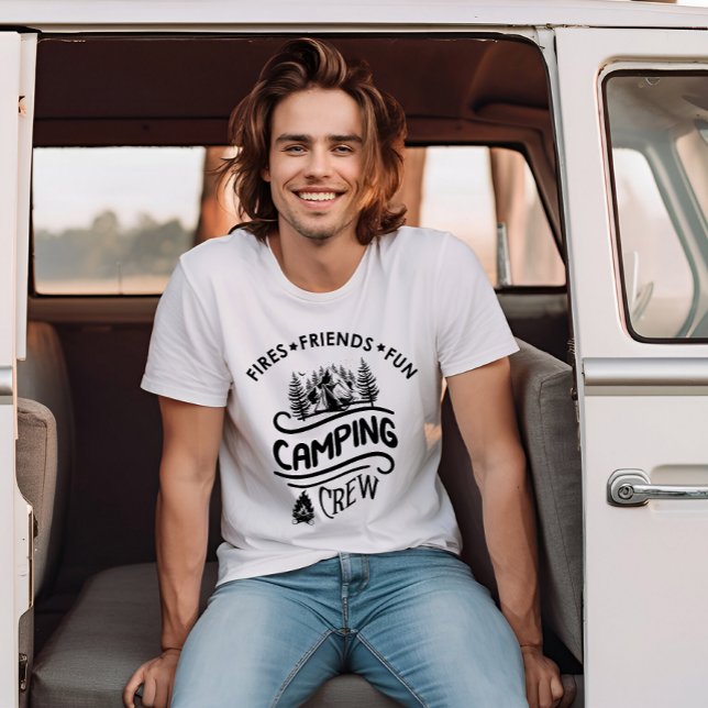 Camiseta Divertidos amigos de camping eslogan del equipo (Subido por el creador)