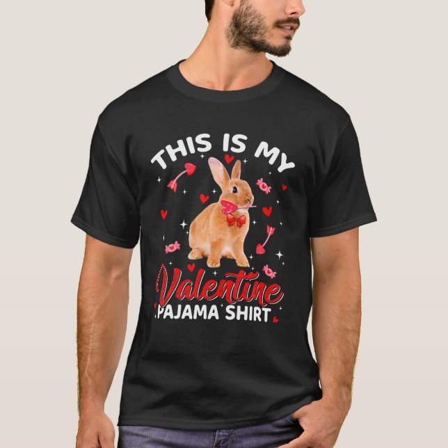 Camiseta Divertidos animales conejitos Este Es Mi Pajama De (Anverso)