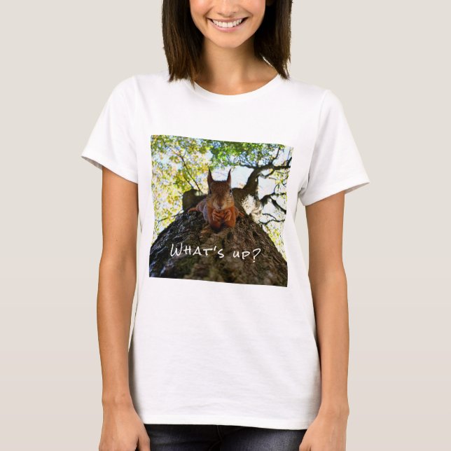 Camiseta Divertidos animales de la ardilla de la salsa de a (Anverso)