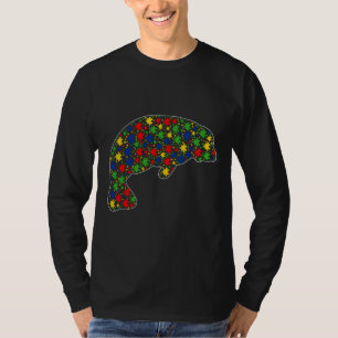 Camiseta Divertidos animales manatíes rompe pedazos de auti
