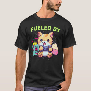 Camiseta Divertidos Cupcakes De Gato Jugador Y Los 80