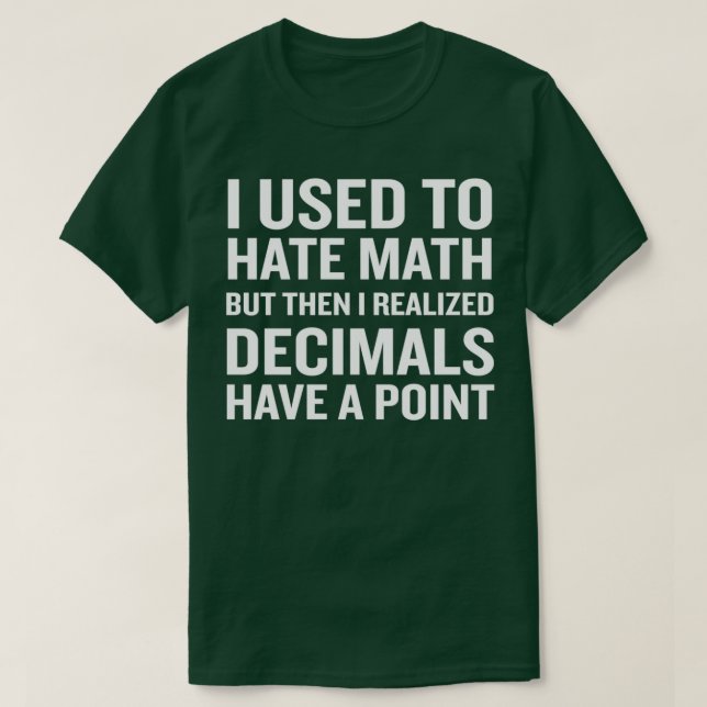 Camiseta Divertidos decimales de Humor Math Pun tienen un p (Diseño del anverso)