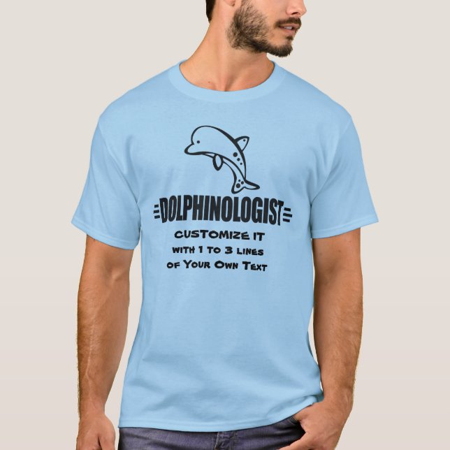 Camiseta Divertidos delfines Personalizados (Anverso)