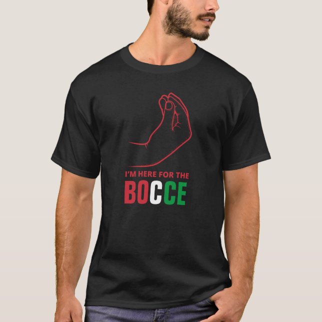 Camiseta Divertidos dichos italianos - BOCCE (Anverso)