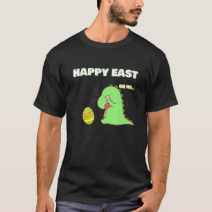 Camiseta Divertidos dinosaurios de Pascua Llorando Trex Fel