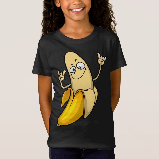 Camiseta Divertidos diseños bananeros para hombres mujeres  (Anverso)