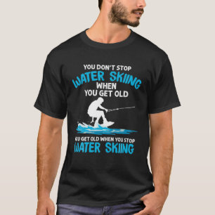 Camiseta Divertidos diseños de esquí acuático para los homb
