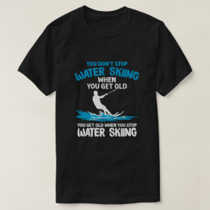 Camiseta Divertidos diseños de esquí acuático para los homb